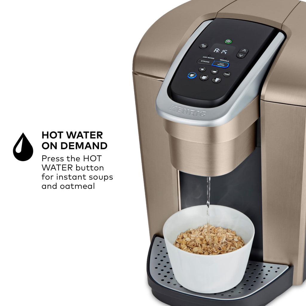 K-Elite, Single Serve K-Cup Pod Coffee Maker, Brushed Gold
