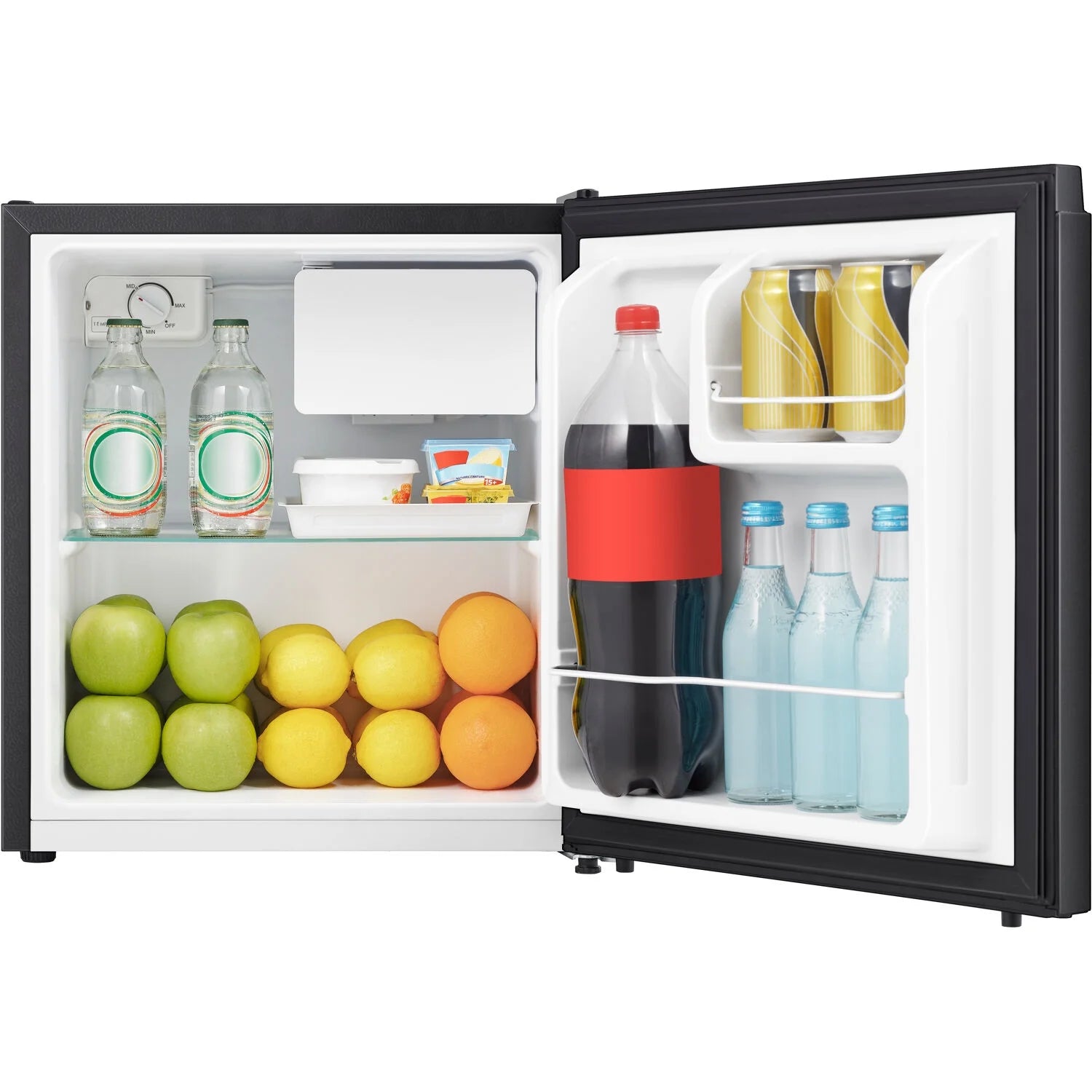 New 1.6-Cu. Ft. Standard Compact Refrigerator with Freezer Compartment, Black, 2AW1BF16A