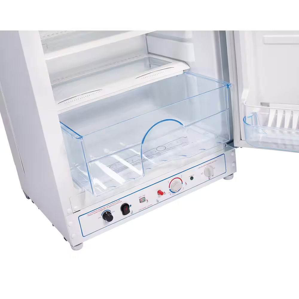 Off-Grid 23.5 In. 8 Cu. Ft. Propane Top Freezer Refrigerator in White