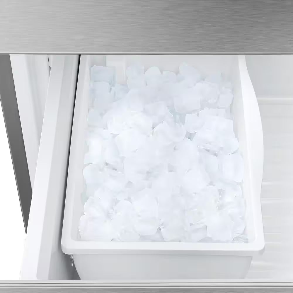 22.4 Cu. Ft. 3-Door French Door Refrigerator with Water Dispenser and Ice Maker in Stainless Steel, Counter Depth