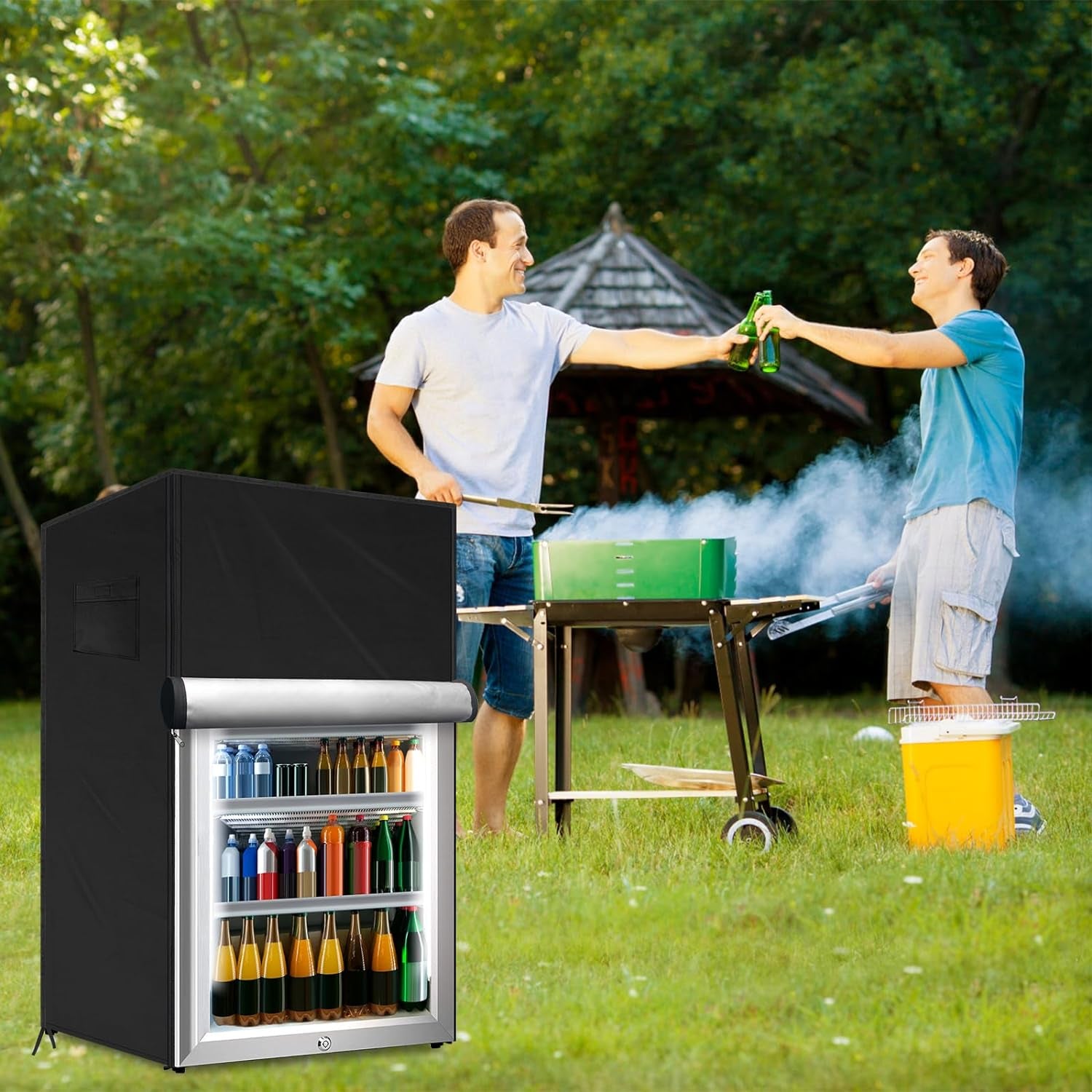 Outdoor Refrigerator Cover Dustproof Freezer for Protecting Upright Freezers/Bev