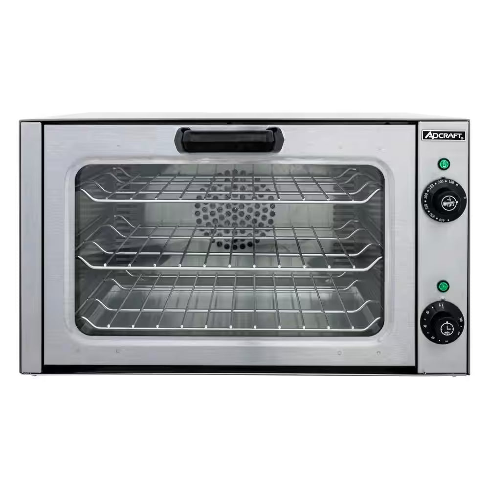 1750 W Stainless Steel Quarter Size Commercial Convection Oven
