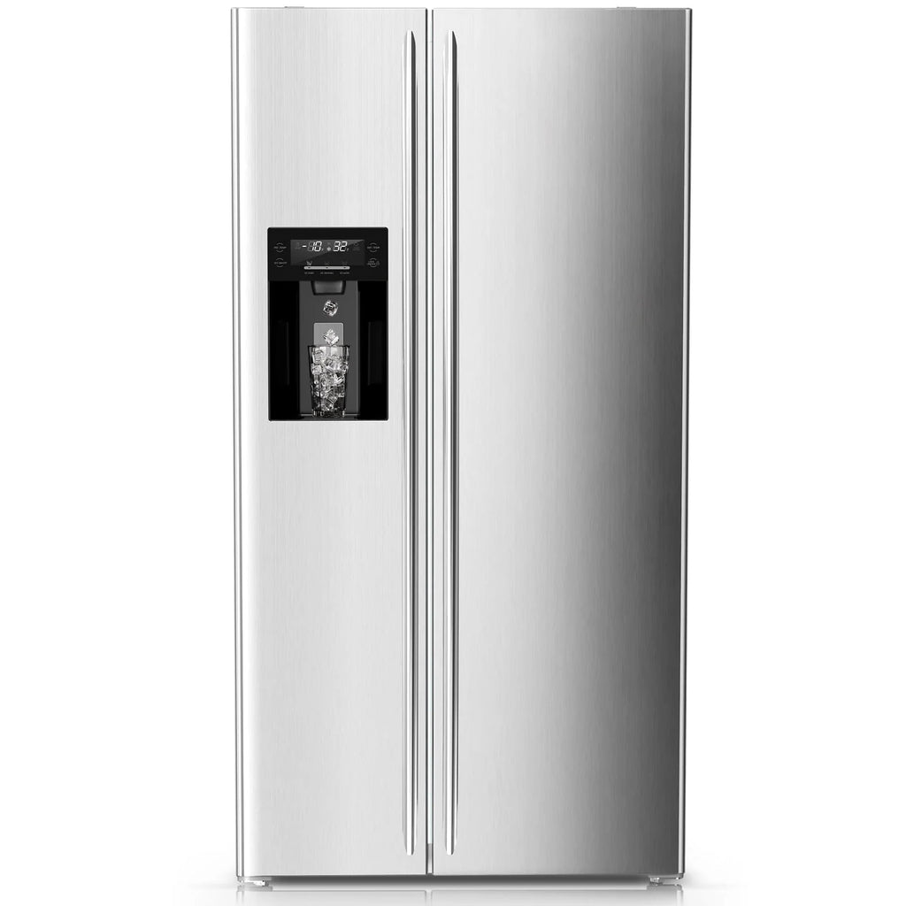 21 Cu.Ft. 36" Depth French Door Refrigerator with Ice & Water Dispenser, Auto Defrost, Gray Stainless Steel