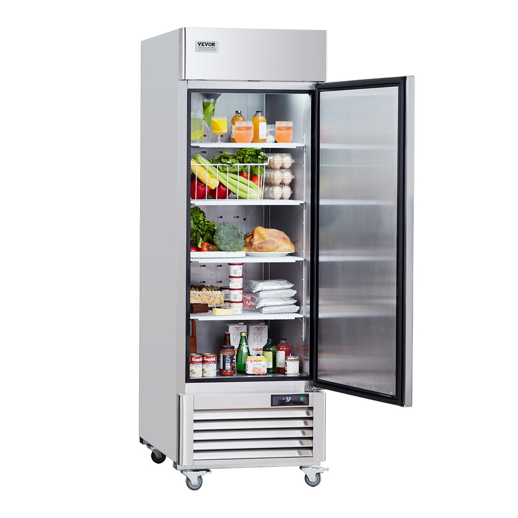 VEVOR Commercial Refrigerator 19.32 Cu.Ft Reach in Upright Refrigerator 1 Door