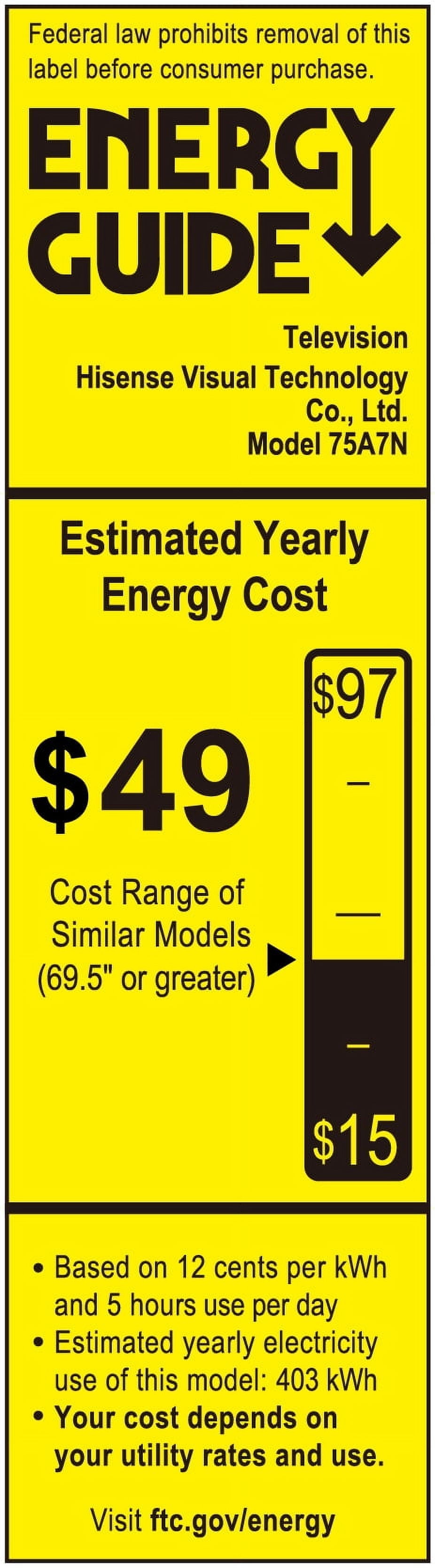 75-Inch Class A7 Series Dolby Vision HDR 4K UHD Google Smart TV (75A7N)