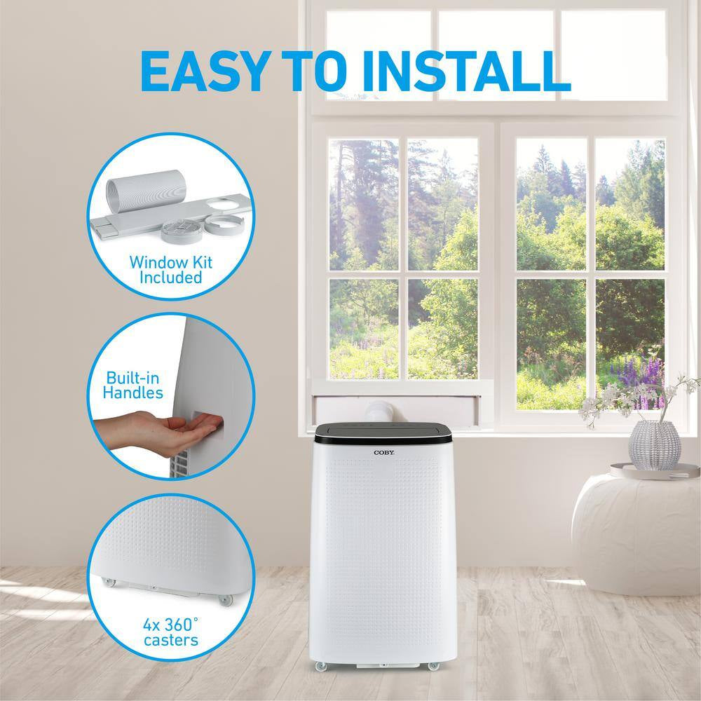 CBPAC 10800(DOE) BTU Portable Air Conditioner 775 Sq. Ft. with Heater and Dehumidifier with Remote in White