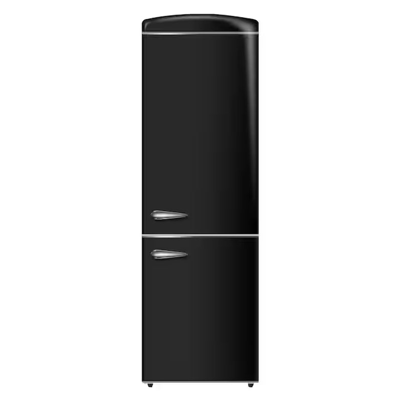 10.7-Cu Ft Standard-Depth 24-In Wide Bottom-Freezer Refrigerator Black )