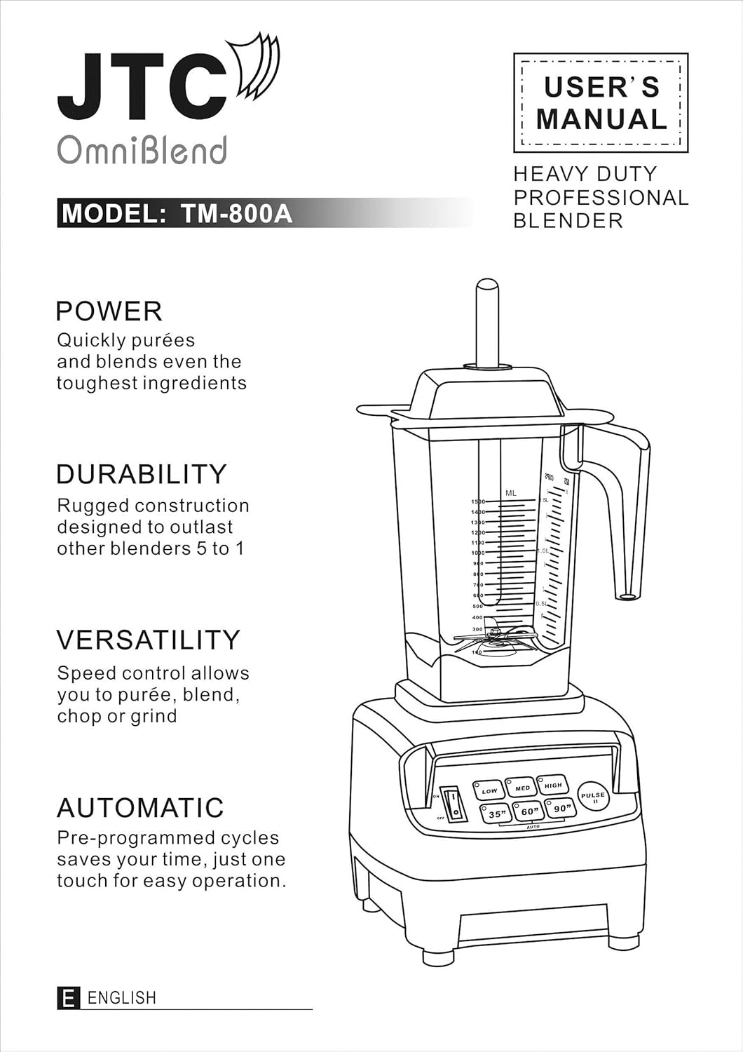 V Professional Blender TM-800A (Maroon)