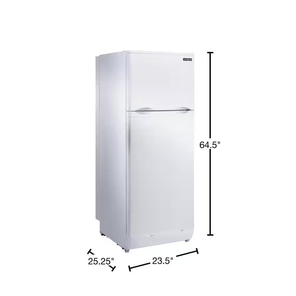 Off-Grid 23.5 In. 8 Cu. Ft. Propane Top Freezer Refrigerator in White