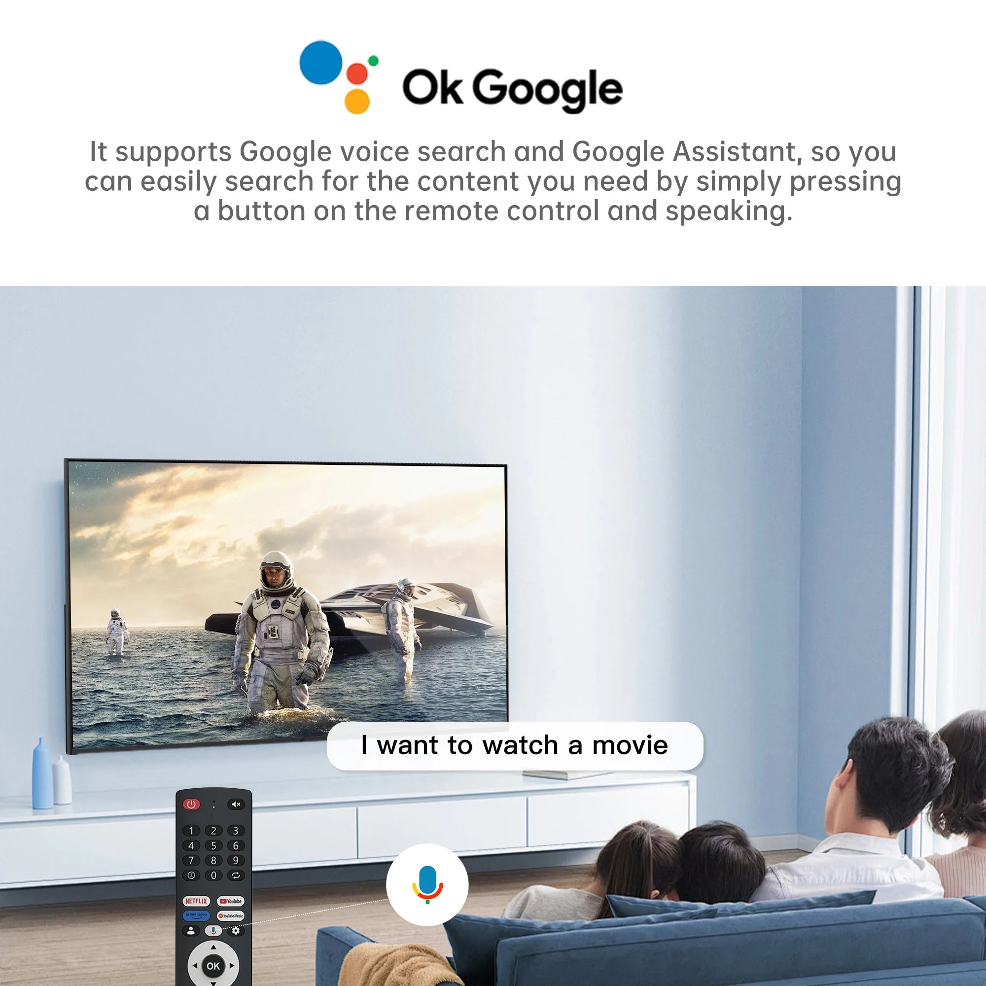 " 65"" 4K Ultra HD LED Smart TV with Google Assistant and Dolby Vision"