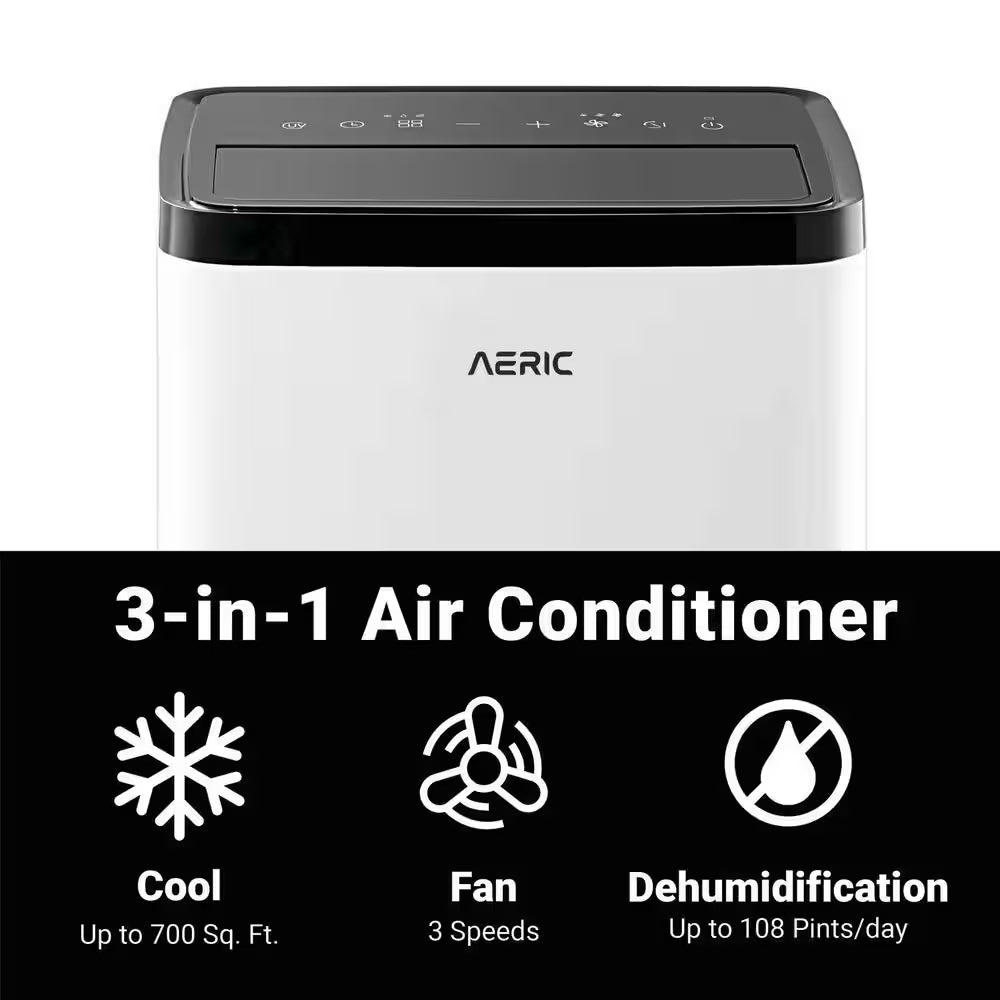 10,000 (DOE) BTU 115-Volts Portable Air Conditioner