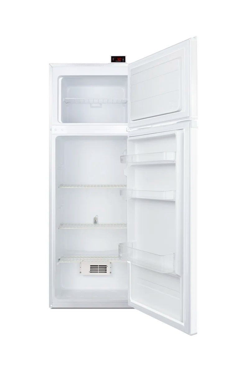 22" 7 Cubic Feet Top Freezer Refrigerator with Water and Ice Dispenser
