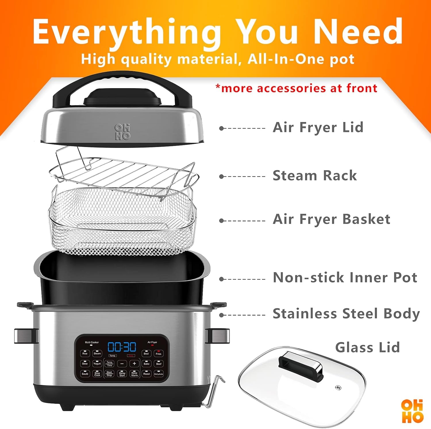 Air Fryer and Multicooker (Af-Multicooker)