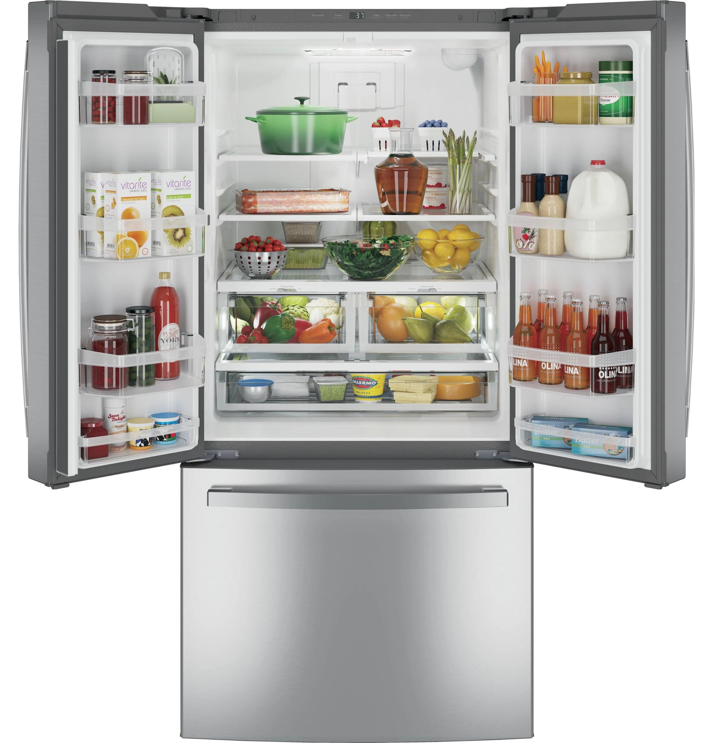 Freestanding Refrigerator, Silver