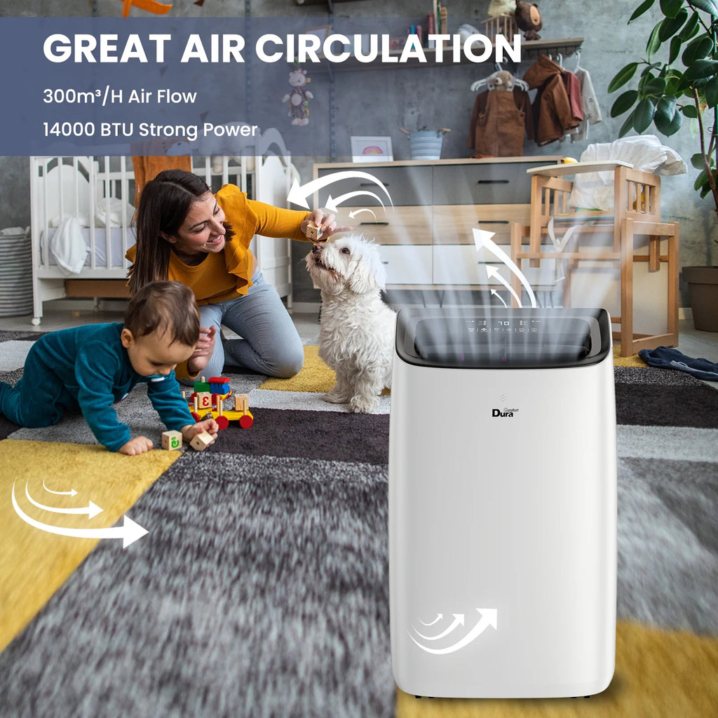Portable Air Conditioners Unit 10200BTU(14000 BTU ASHRAE), Dehumidifier, Cooling, Fan, Remote Control, 450 Sq. Ft
