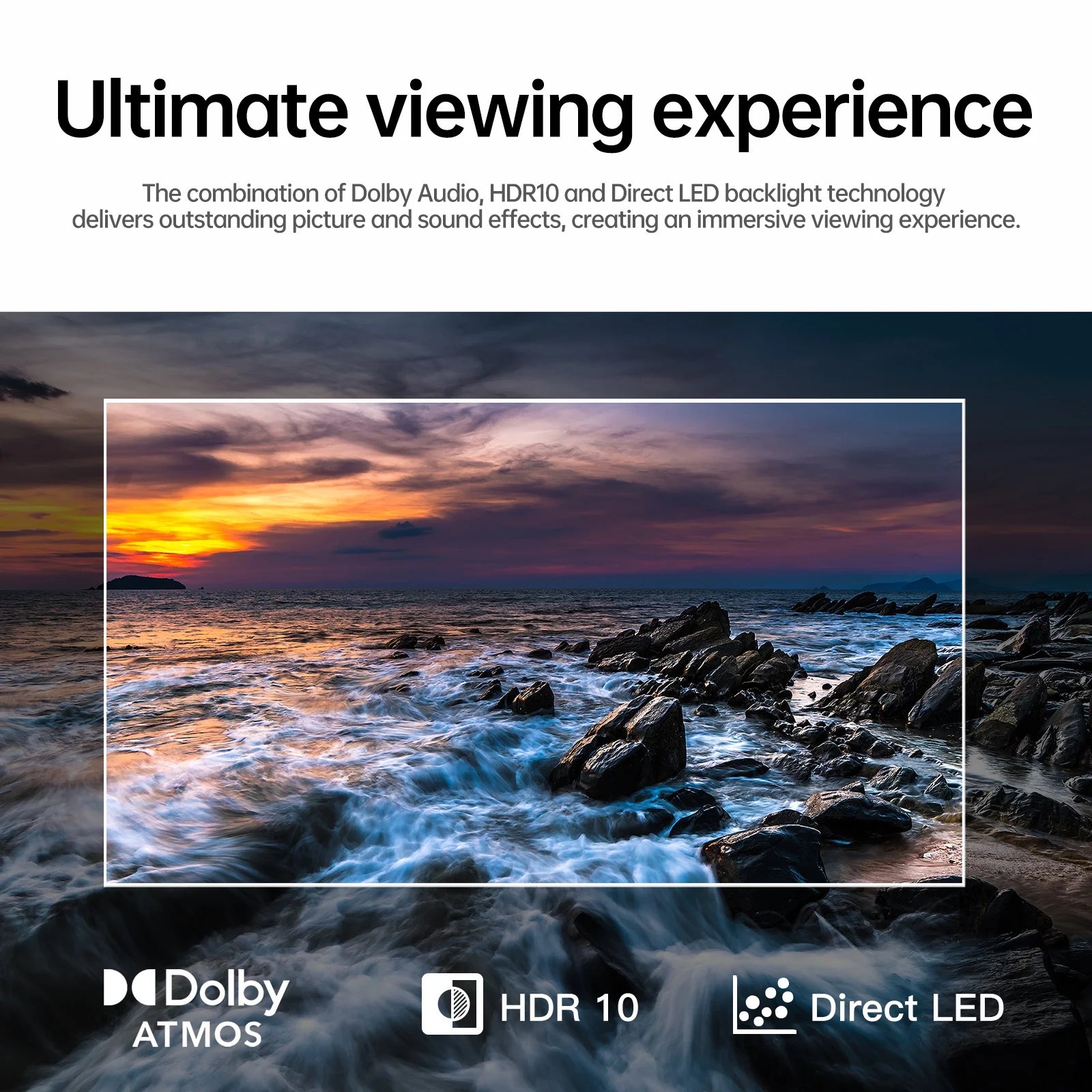 " 65"" 4K Ultra HD LED Smart TV with Google Assistant and Dolby Vision"