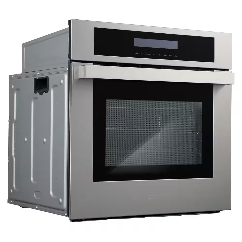 24 In. Lumin Collection 2.5 Cu. Ft. Electric Wall Oven, 8 Functions and True European Convection in Stainless Steel