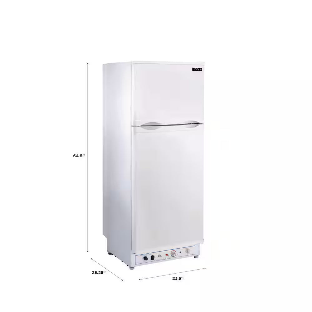 Off-Grid 23.5 In. 8 Cu. Ft. Propane Top Freezer Refrigerator in White