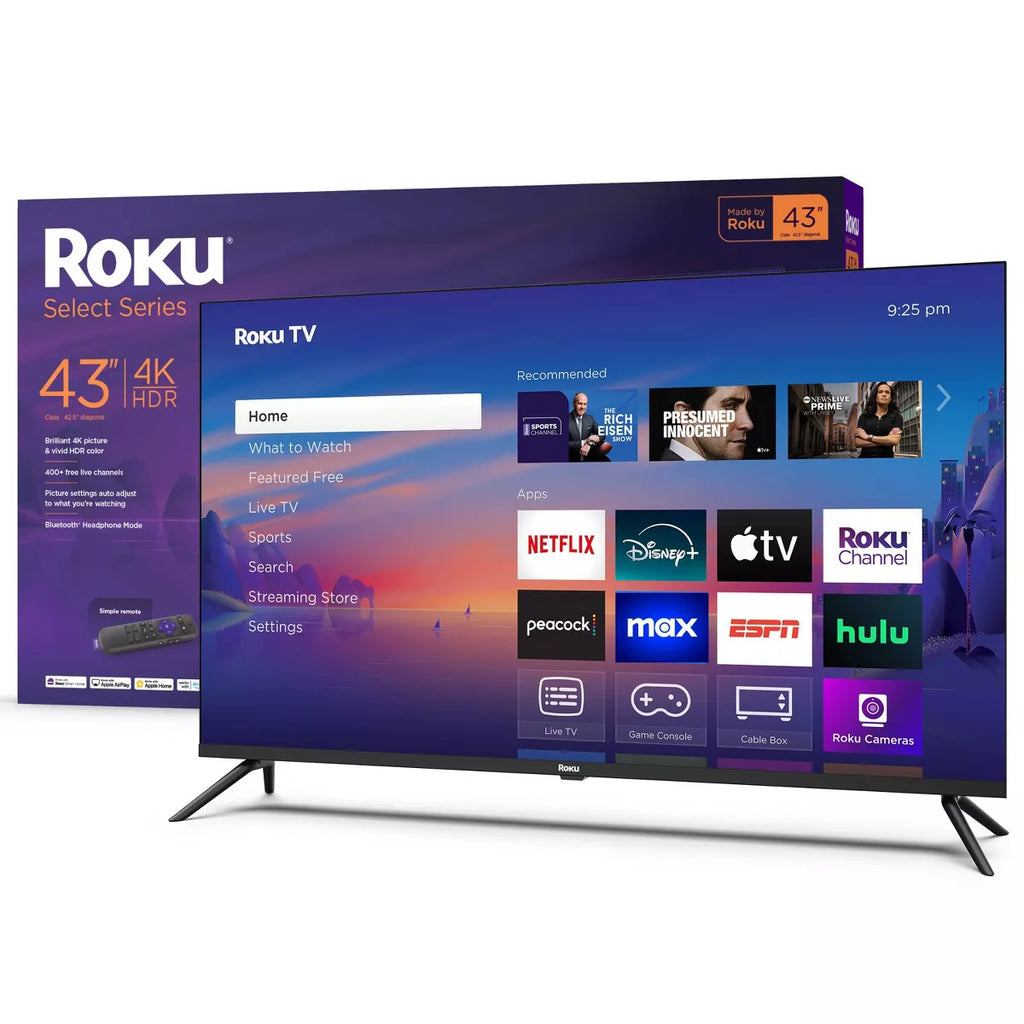Roku 43" Select Series 4K HDR Smart Roku TV with Roku TV Remote