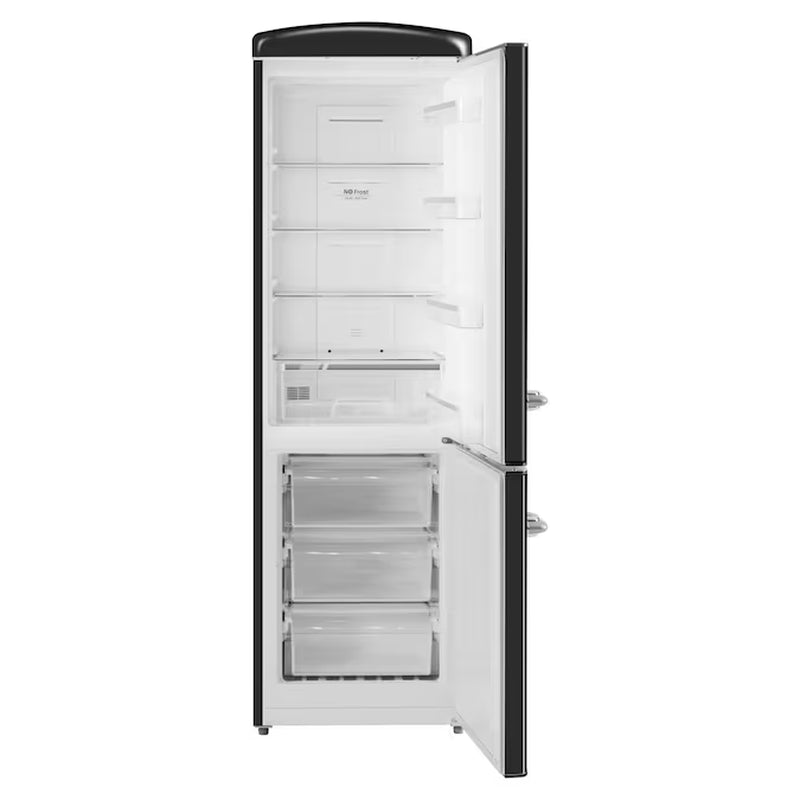 10.7-Cu Ft Standard-Depth 24-In Wide Bottom-Freezer Refrigerator Black )