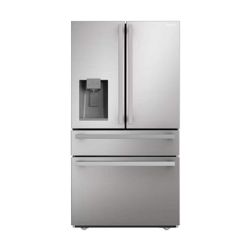 Counter-Depth 21.6-Cu Ft 4 -Door 36-In Wide French Door Refrigerator with Ice Maker with Water and Ice Dispenser ( Stainless Steel ) ENERGY STAR Certified