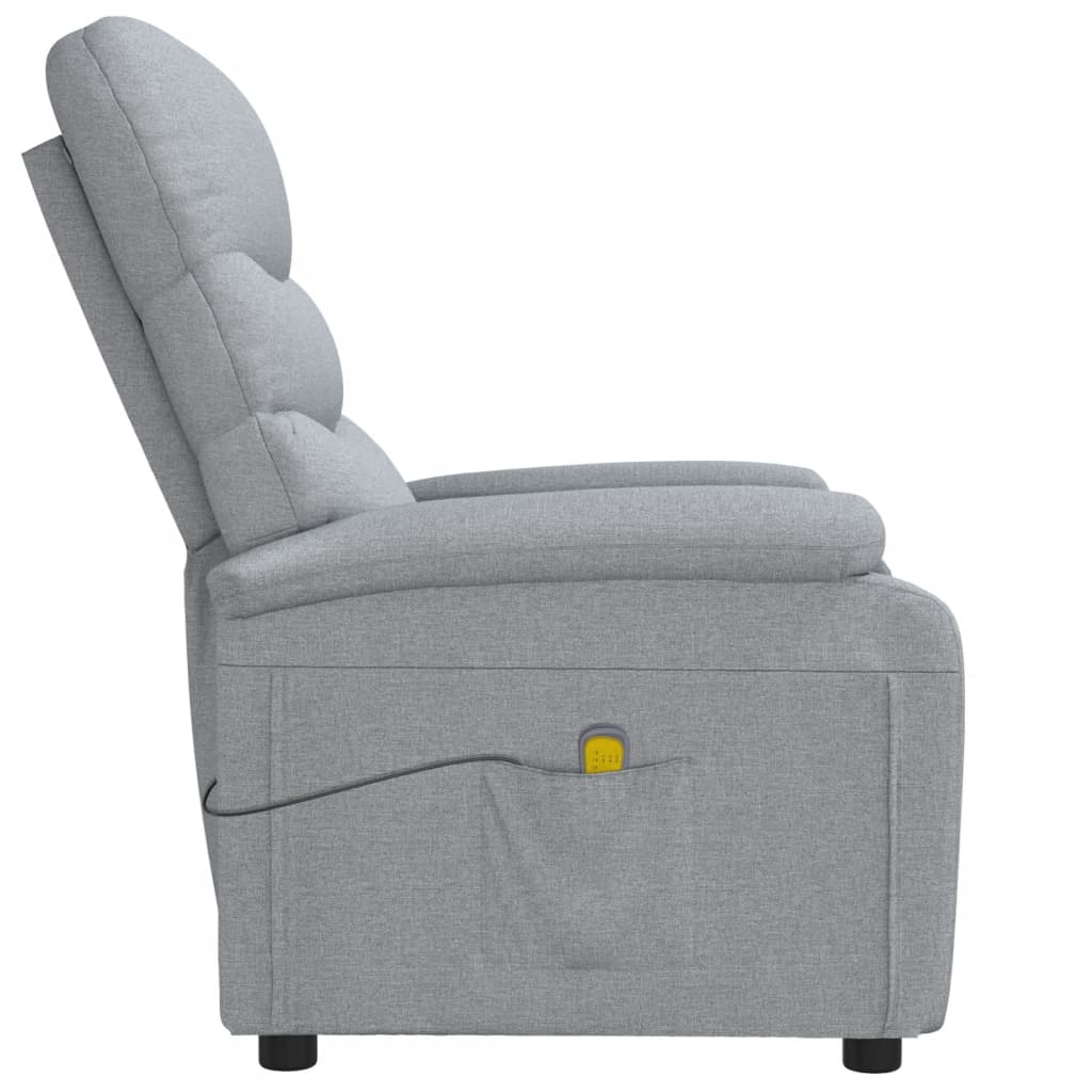 vidaXL Massage Recliner Electric Massaging Recliner Chair for Elderly Fabric
