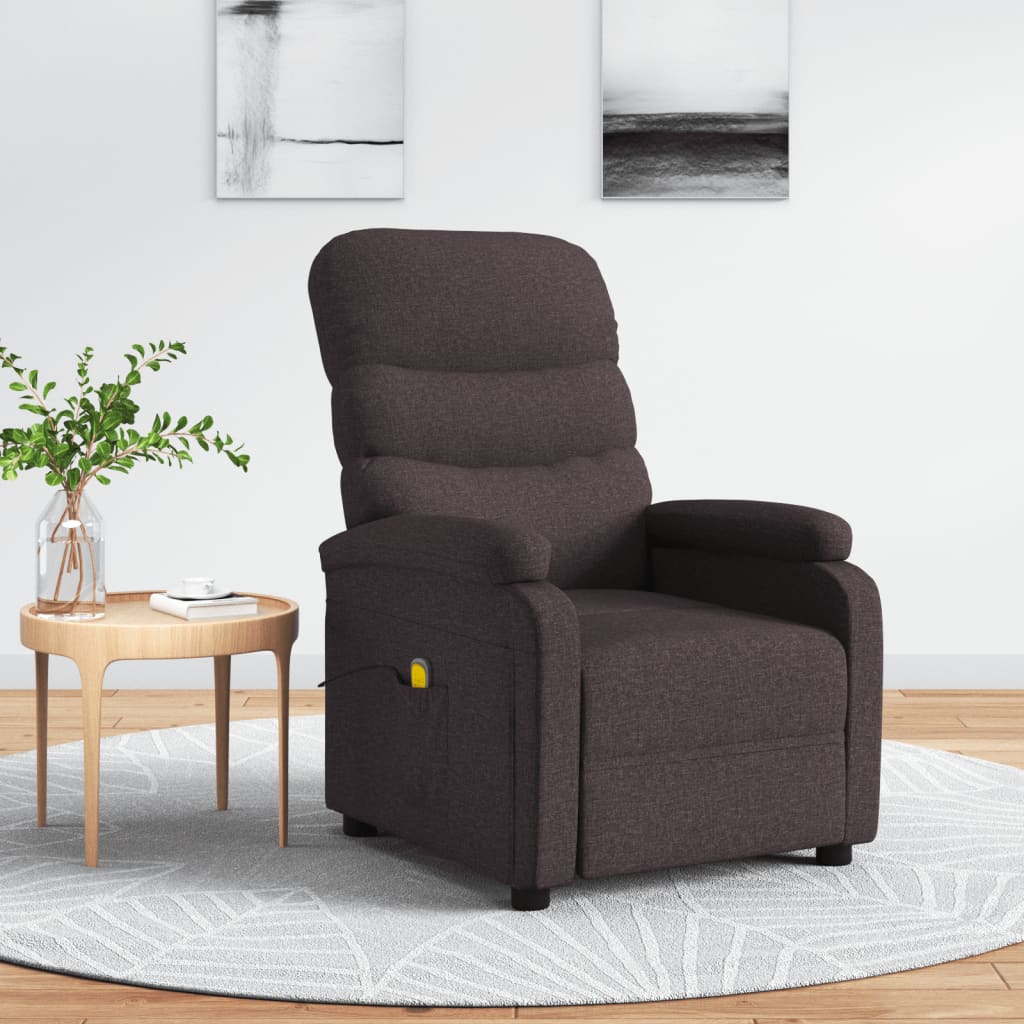 vidaXL Massage Recliner Electric Massaging Recliner Chair for Elderly Fabric