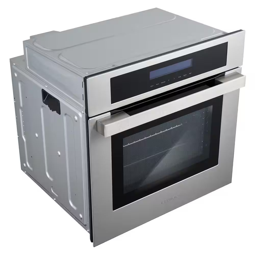 24 In. Lumin Collection 2.5 Cu. Ft. Electric Wall Oven, 8 Functions and True European Convection in Stainless Steel