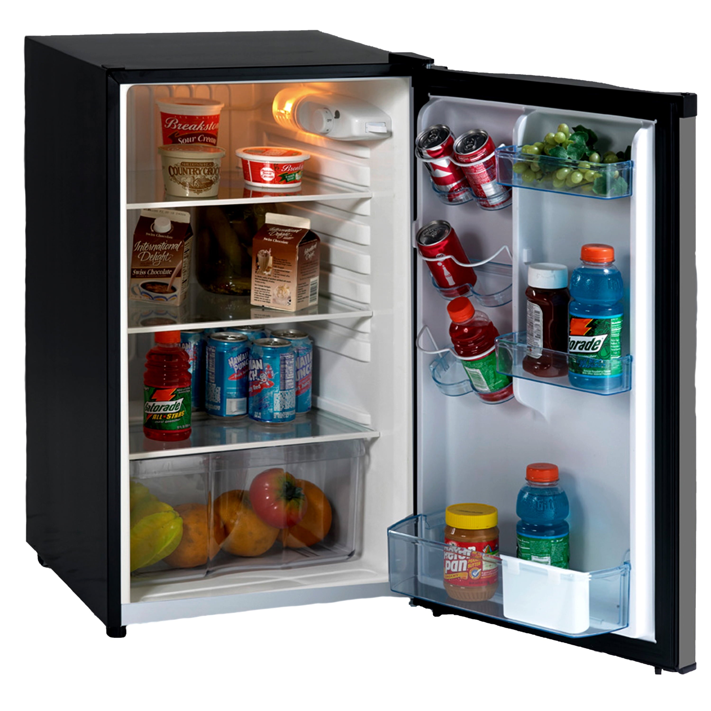 Avanti 4.4 Cu. Ft. Refrigerator Black/Stainless AR4456SS