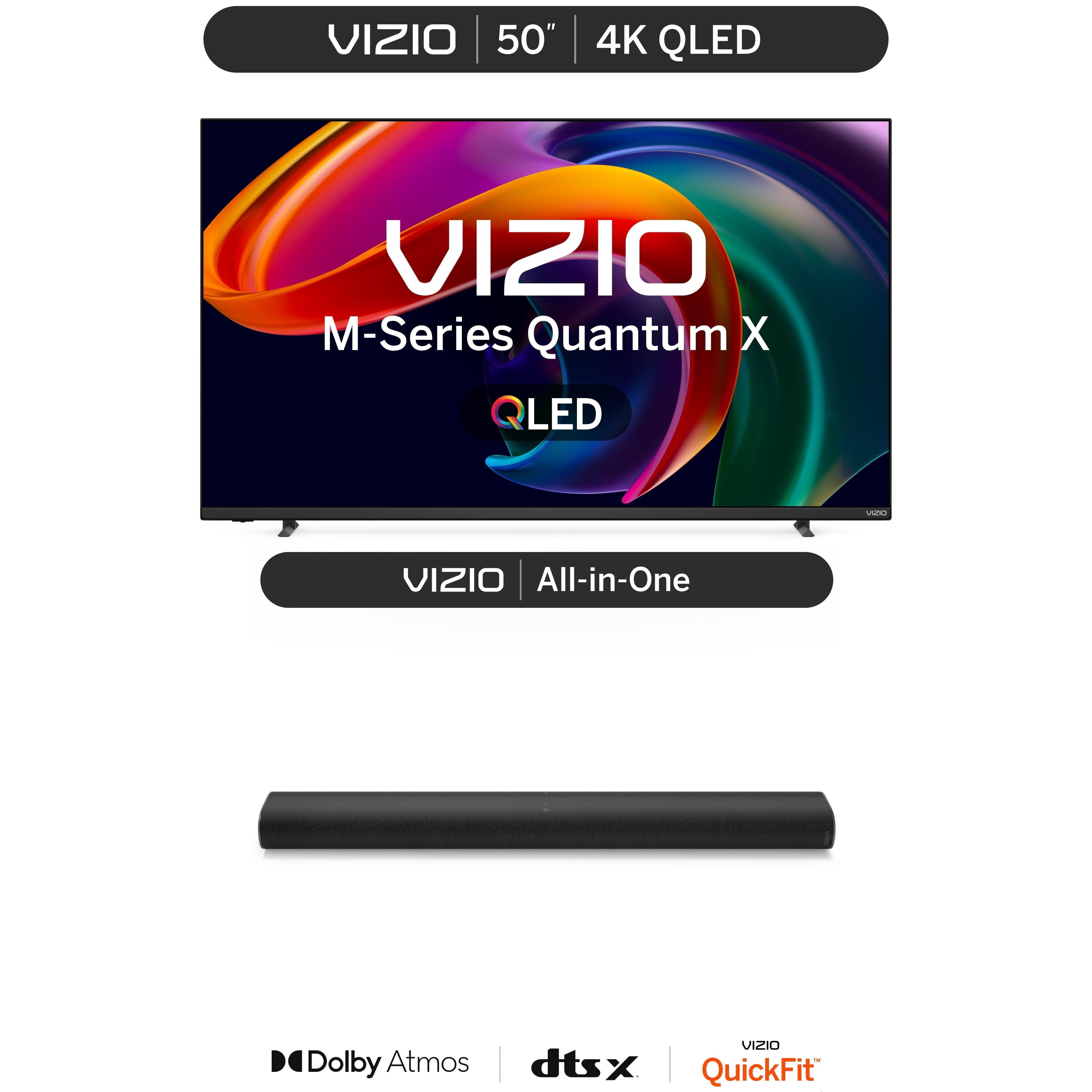 50" Class MQX Series 4K QLED HDR 120Hz Smart TV (Online Only) M50QXM-K01 and  All-In-One 2.1 Soundbar W/ Dolby Atmos, DTS:X, Bluetooth (NEW) SV210D-0806