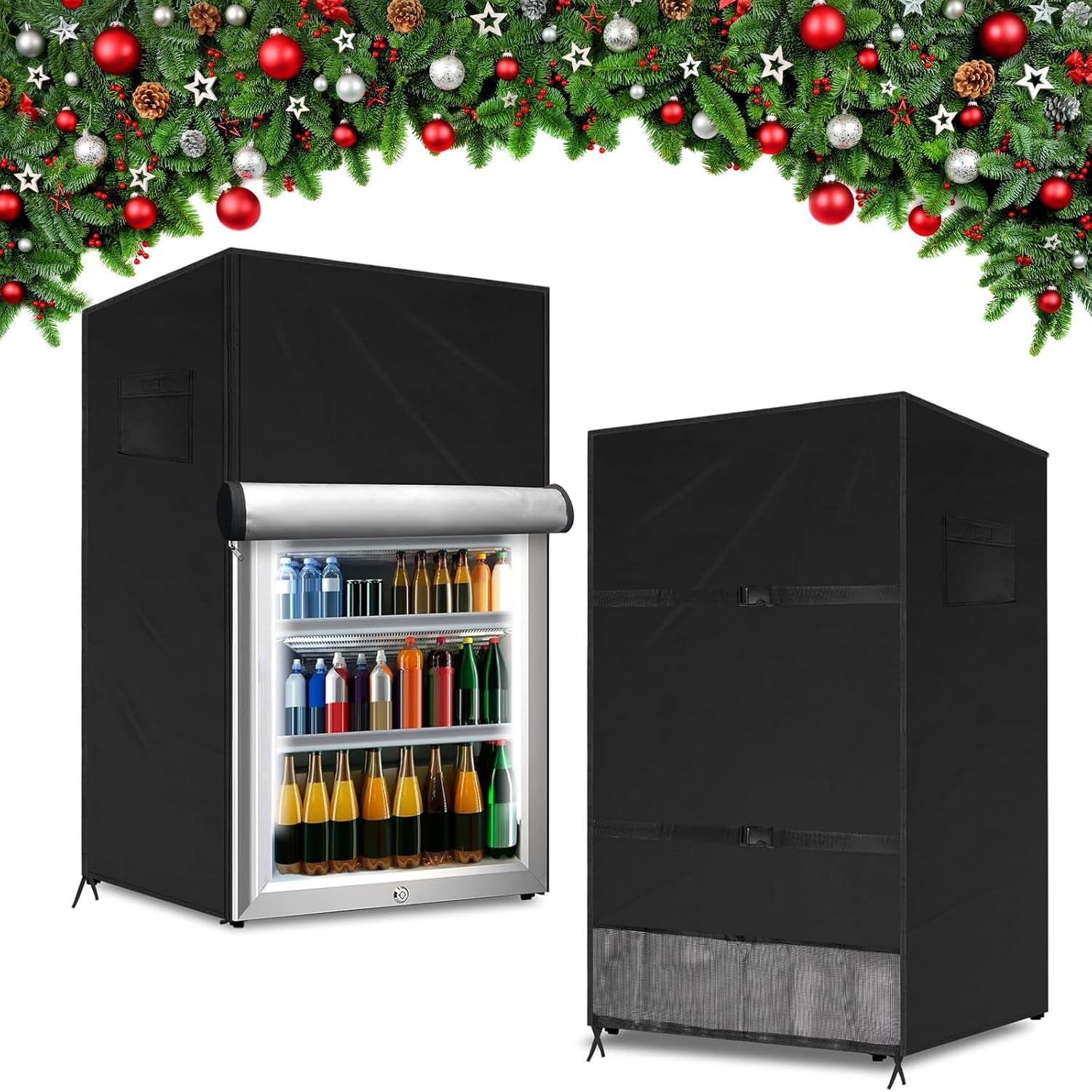 Outdoor Refrigerator Cover Dustproof Freezer for Protecting Upright Freezers/Bev