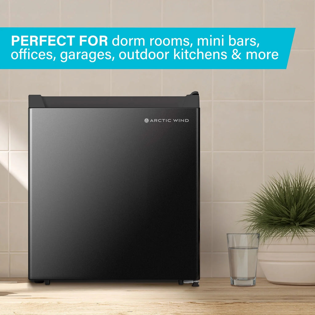 New 1.6-Cu. Ft. Standard Compact Refrigerator with Freezer Compartment, Black, 2AW1BF16A