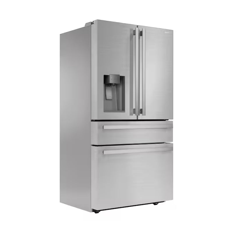 Counter-Depth 21.6-Cu Ft 4 -Door 36-In Wide French Door Refrigerator with Ice Maker with Water and Ice Dispenser ( Stainless Steel ) ENERGY STAR Certified