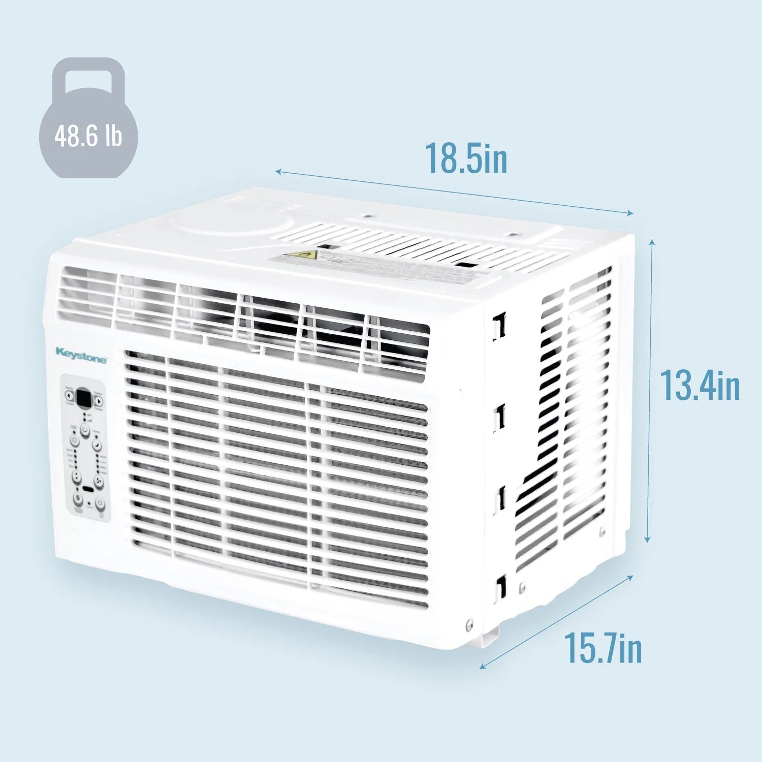 8,000 BTU 350 Sq. Ft 115-Volt Window Air Conditioner, White, KSTAW08BE