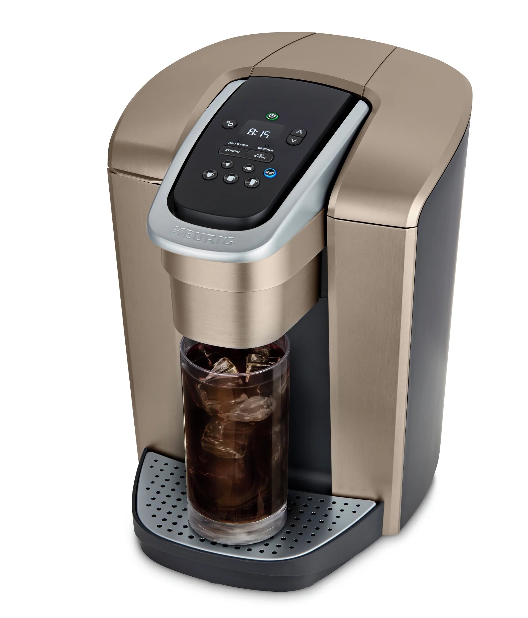 K-Elite, Single Serve K-Cup Pod Coffee Maker, Brushed Gold