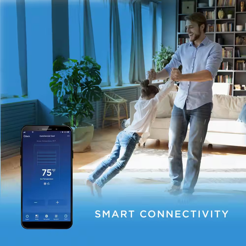 6,300 (DOE) BTU Wifi Enabled Portable Air Conditioner, Bedroom Edition, White