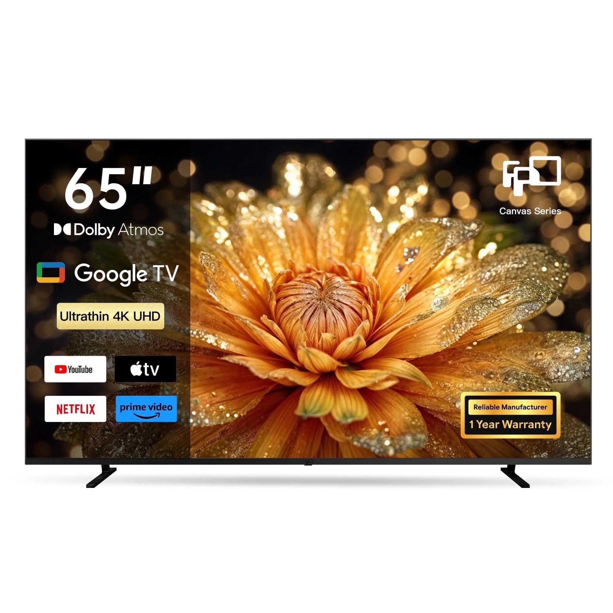 " 65"" 4K Ultra HD LED Smart TV with Google Assistant and Dolby Vision"