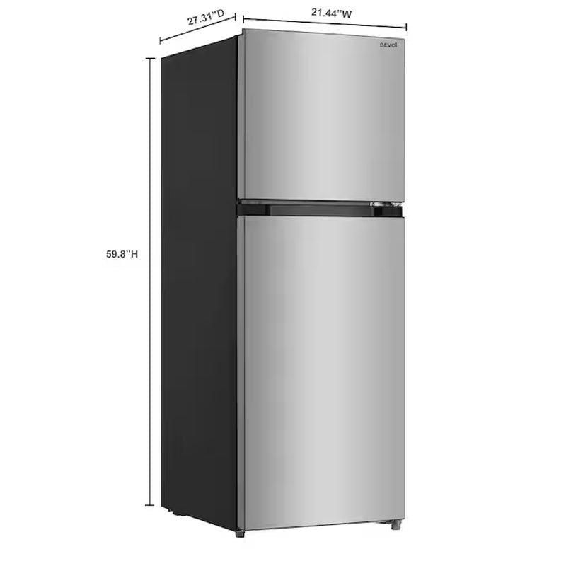 7.3-Cu Ft Counter-Depth 21.75-In Wide Top-Freezer Refrigerator ( Stainless Steel )