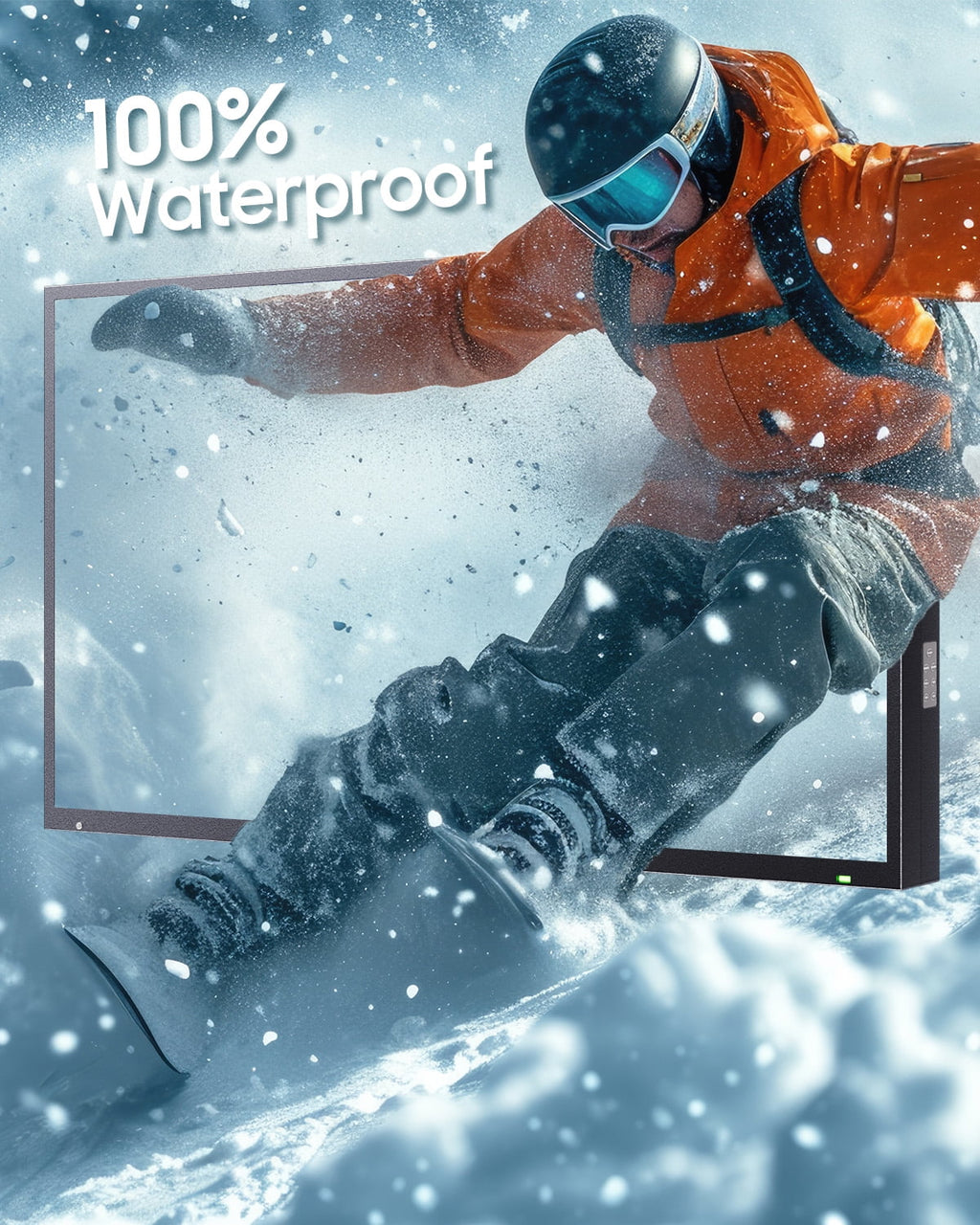 Outdoor Smart TV, 75" Google TV with Dobly Atmos, Google Assistant, 4K 1000Nits outside Television, IP55 Waterproof TV for Partial Sun (Deck Pro 2.0 NEW)