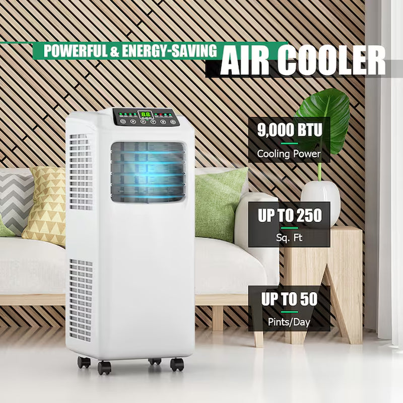 5500 BTU DOE 110-Volt Vented Small Room Portable Air Conditioner Remote Included