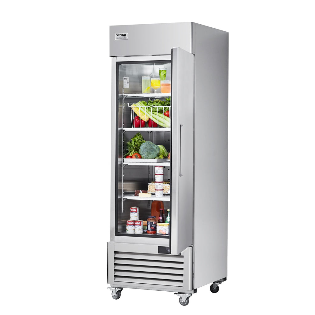 VEVOR Commercial Refrigerator 19.32 Cu.Ft Reach in Upright Refrigerator 1 Door