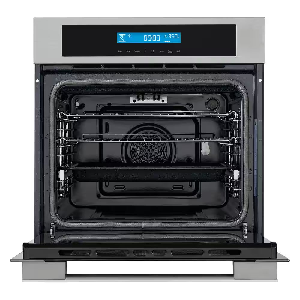 24 In. Lumin Collection 2.5 Cu. Ft. Electric Wall Oven, 8 Functions and True European Convection in Stainless Steel