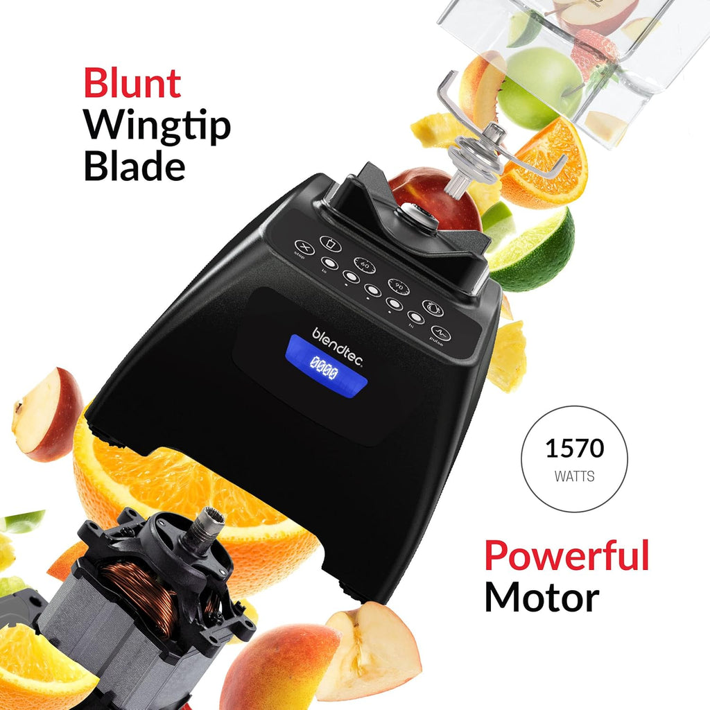 Classic 575 Blender - Wildside+ Jar and Spoonula Spatula BUNDLE - Professional-Grade Power - Self-Cleaning - 4 Pre-Programmed Cycles - 5-Speeds - Black